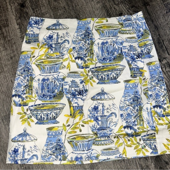 Floral Blue and Green Skirt - Picture 2 of 3